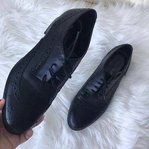 Franco Sarto Leather oxford flat men’s 7 women 9